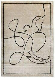 Dywan Carpet Decor Handmade Cats ivory