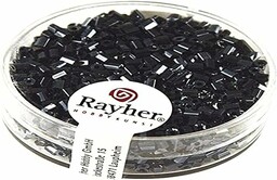 Rayher 1430123 szklane koraliki 2 x 2 mm