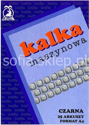 KALKA MASZYNOWA A4 25 ARKUSZY DELFIN