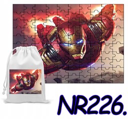 PUZZLE 120 EL. UKŁADANKA PREZENT IRON MAN AVENGERS+