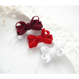 Pakamera Spinki do włosów świąteczne 3 małe kokardki