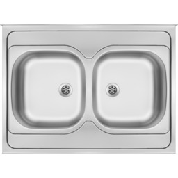 Zlewozmywak stalowy Tango satyna 80 x 60 cm