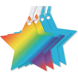 Glick MTJ17 zestaw 4 jasnych tęczowych zawieszek