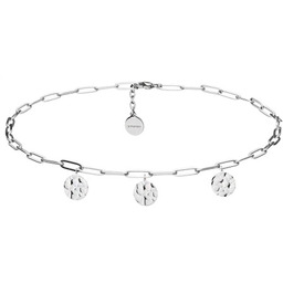Łańcuch choker z monetkami stal szlachetna