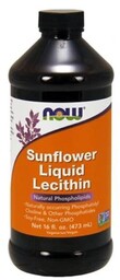 NOW FOODS Sunflower Lecithin- Lecytyna słonecznikowa Liquid, 473ml