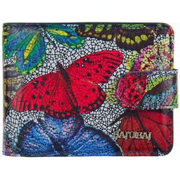 Mały kolorowy Portfel damski BajuBaj w motyle