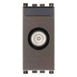 Gniazdo TV-RD-SAT przelotowe 10dB, metal