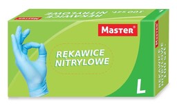 Rękawice nitrylowe MASTER NITRYL rozmiar S 100szt. /S401/