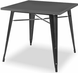 Elior Kwadratowy stół w stylu loft antracyt F3-K17