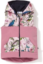 TuSzyte Kamizelka dziewczęca softshell, kaptur R.128/134