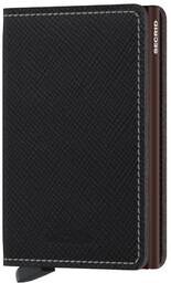Mały portfel RFID Slimwallet Secrid Saffiano - brown