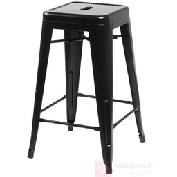 Hoker PARIS 75 cm inspirowany Tolix Czarny