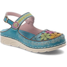 Laura Vita Sandały damskie, cholewka ze skóry naturalnej