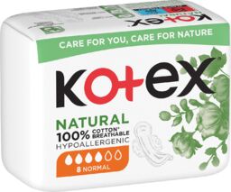 Kotex Natural Normal, podpaski higieniczne, 8 sztuk