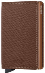 Mały portfel RFID Slimwallet Secrid Saffiano - caramel