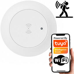Sensor czujnik obecności 24GHz jasności sufitowy WiFi Tuya