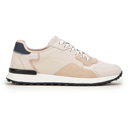 Męskie sneakersy ze skóry zamszowej beżowe