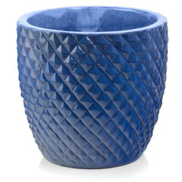 Donica ceramiczna mrozoodporna 38 cm kobalt