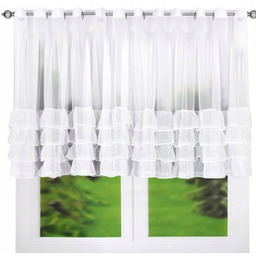 Firana Z Falbankami 400X130 Na Przelotkach Do Kuchni