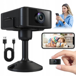 Mini Kamera 4K Wifi Na Zywo Do Pomieszczen