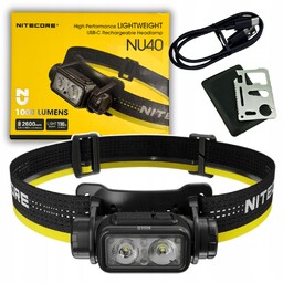 Latarka czołowa Nitecore NU40 Usb C lekka wodoodporna