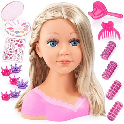 Głowa do stylizacji dla dzieci, lalka Charlene Super