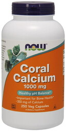 Suplement diety, Coral Calcium 1000mg 250 kaps NOW