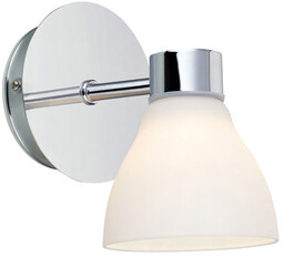 Kinkiet CASSIS 1L Chrom/Opal IP44 106367 - Markslojd