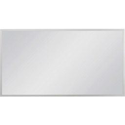 Lustro łazienkowe prostokątne 120x65 cm srebrna rama AUTORYZOWANY