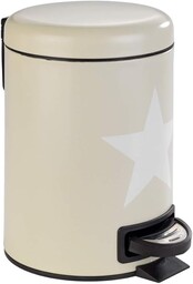 Wenko Stella taupe kosz na kosmetyki z mechanizmem