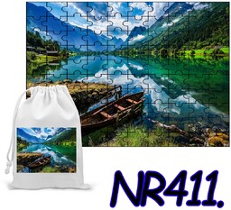 PUZZLE 96 EL. UKŁADANKA JEZIORO GARDA GÓRY ALPY