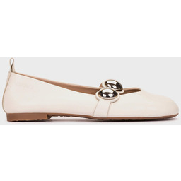 Hiszpańskie baleriny z ozdobą - WONDERS A-4704 BEŻOWE