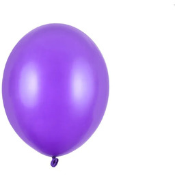 Balony metaliczne fioletowe 30 cm - 100 szt.