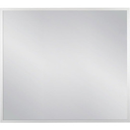 Lustro łazienkowe prostokątne 90x80 cm srebrna rama AUTORYZOWANY