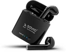 Savio TWS-02 Dokanałowe Bluetooth 5.0 Słuchawki bezprzewodowe