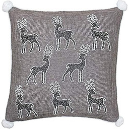 Riva Paoletti świąteczna renifer poduszka wypełniona poliestrem -