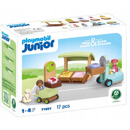 Playmobil Junior Ekologiczny Stragan z wózkiem widłowym 71691