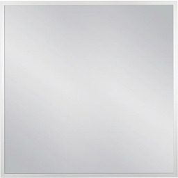 Lustro łazienkowe kwadratowe 80x80 cm srebrna rama AUTORYZOWANY