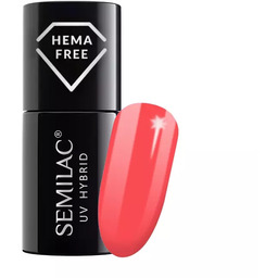 Semilac lakier hybrydowy, 7ml, 445 Tropical Flamingo
