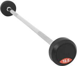 Sztanga gumowana prosta stała 12,5kg