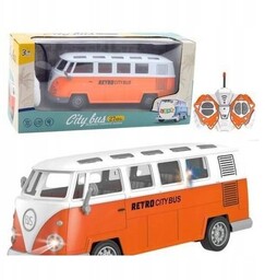 AUTOBUS RETRO RC ZE ŚWIATŁEM 1:30