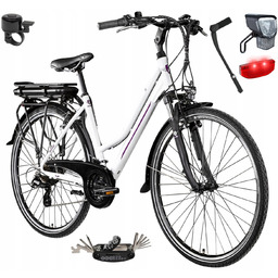 Rower Elektryczny Damski Trekkingowy 28 250W Shimano Altus