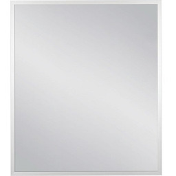 Lustro łazienkowe prostokątne 70x80 cm srebrna rama AUTORYZOWANY