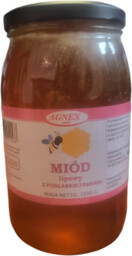 Miód lipowy 1200 g z PODLASKIEJ PASIEKI