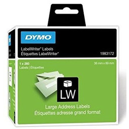 Dymo 1983172, 89mm x 36mm, białe, etykiety papierowe