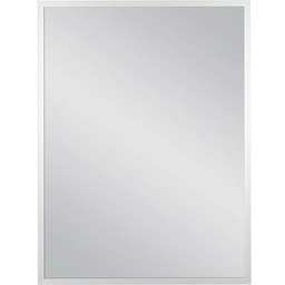 Lustro łazienkowe prostokątne 60x80 cm srebrna rama AUTORYZOWANY