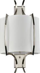 Kinkiet designerski FARO biały nikiel W01053NI-WH - Cosmo