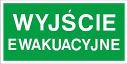 Z-2E - Znak ewakuacyjny Wyjście ewakuacyjne