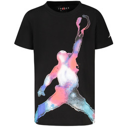 KOSZULKA JORDAN Z KRÓTKIM RĘKAWEM DLA DZIECI, CZARNA