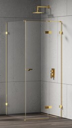 New Trendy Eventa Gold Shine kabina prysznicowa prostokątna